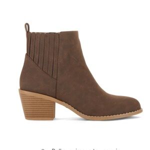 NWT Draper James Elle bootie | Brown vegan suede | Size 6